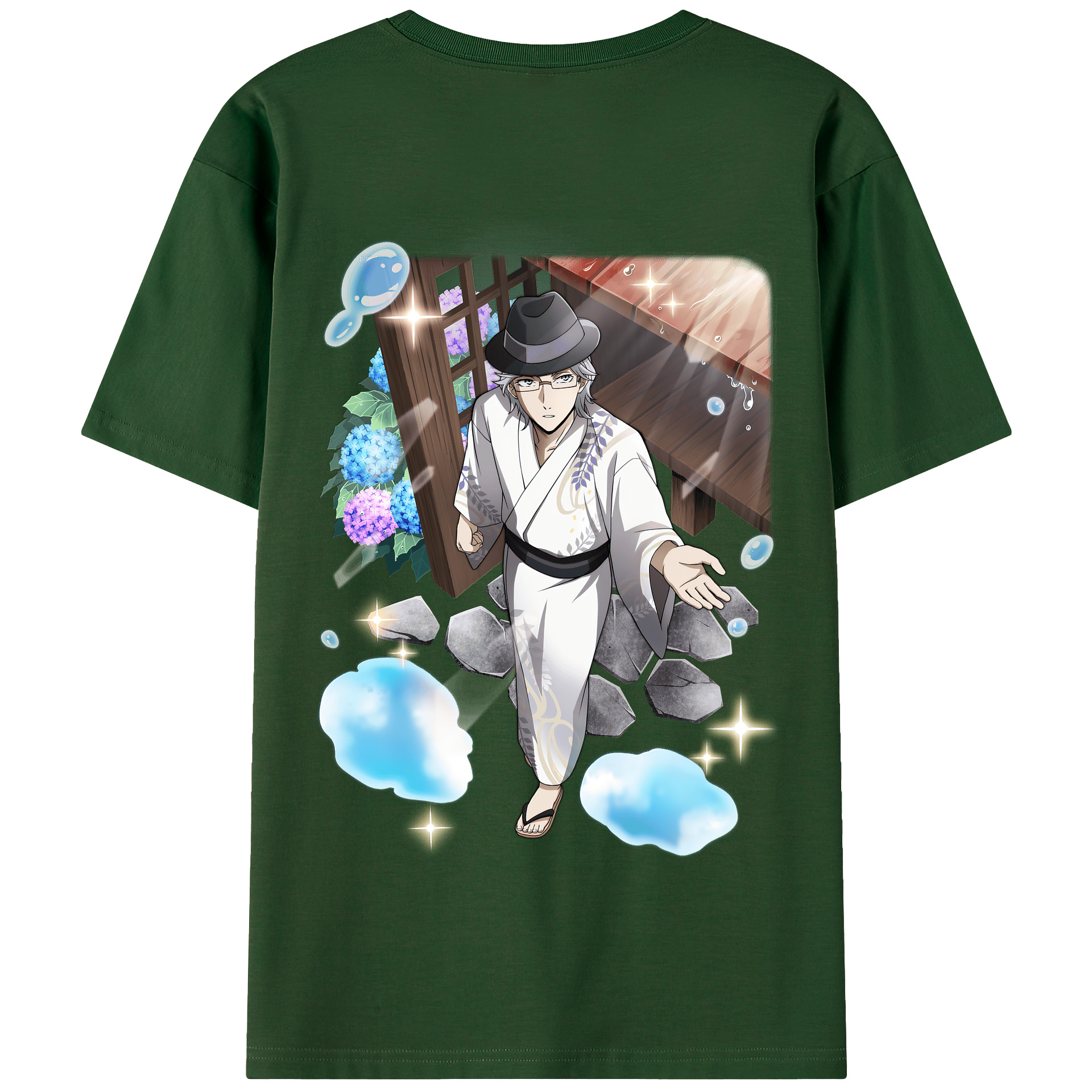 （画像用） 文豪ストレイドッグス Bungo Stray Dogs 綿100％半袖Tシャツ（背面プリント）